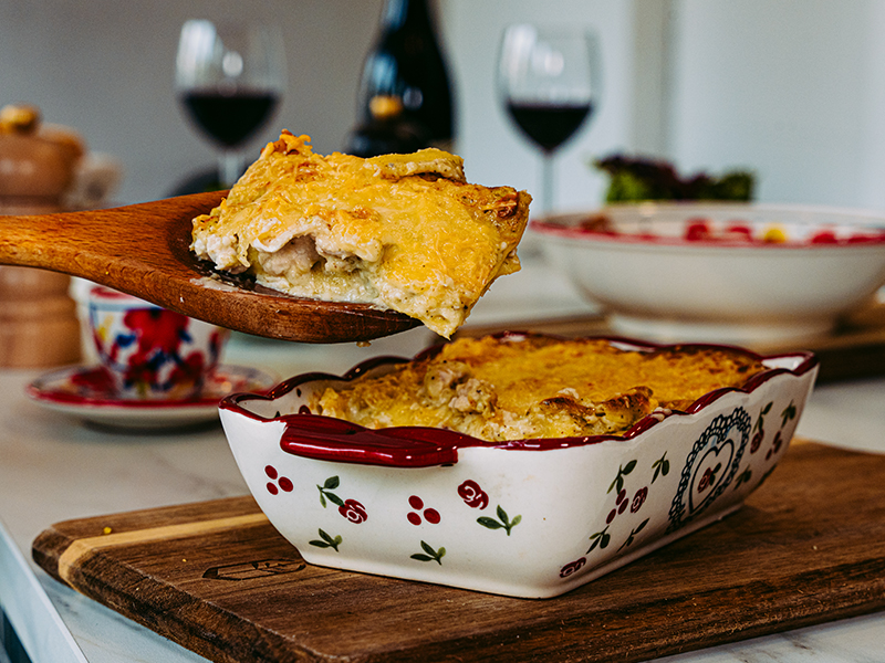 Lasagne Poulet Pesto Chèvre