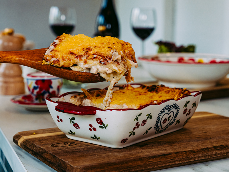 Lasagne Poulet Pesto Chèvre